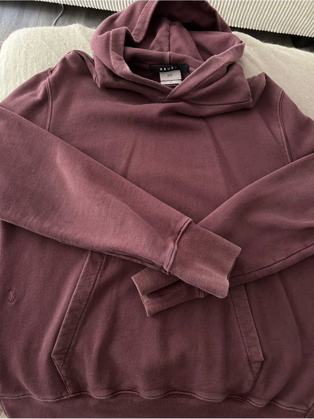 Ksubi Burgundy ‘seeing lines’ Hoodie